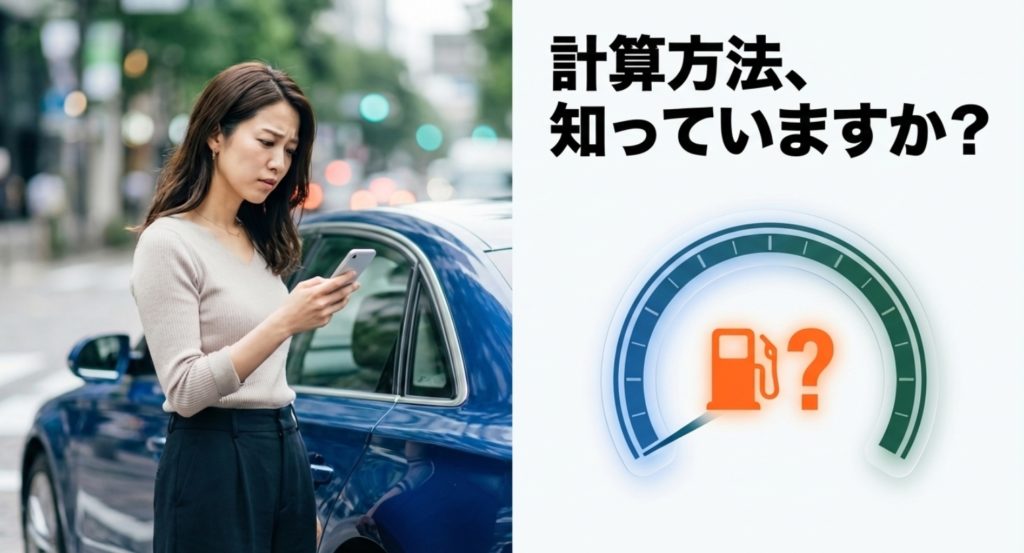 ガソリン代の計算方法は?だいたいの目安を知ろうを示す画像