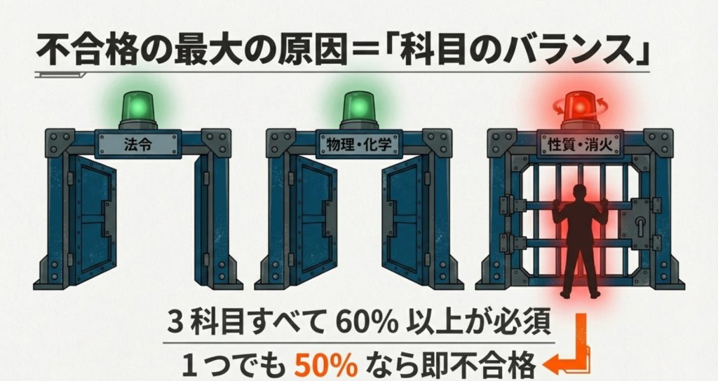 危険物乙4に落ちた原因と30％の壁の正体