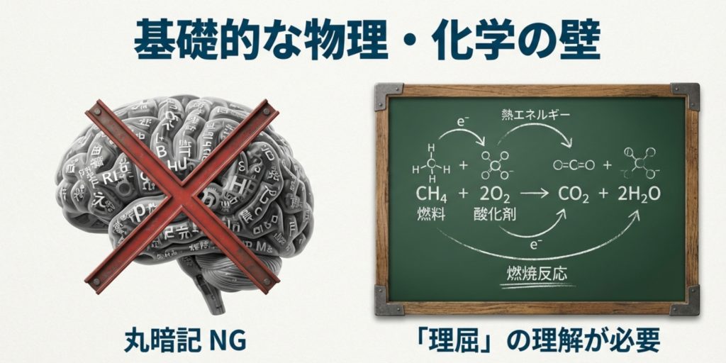 物理化学と計算問題でつまずく受験者の特徴