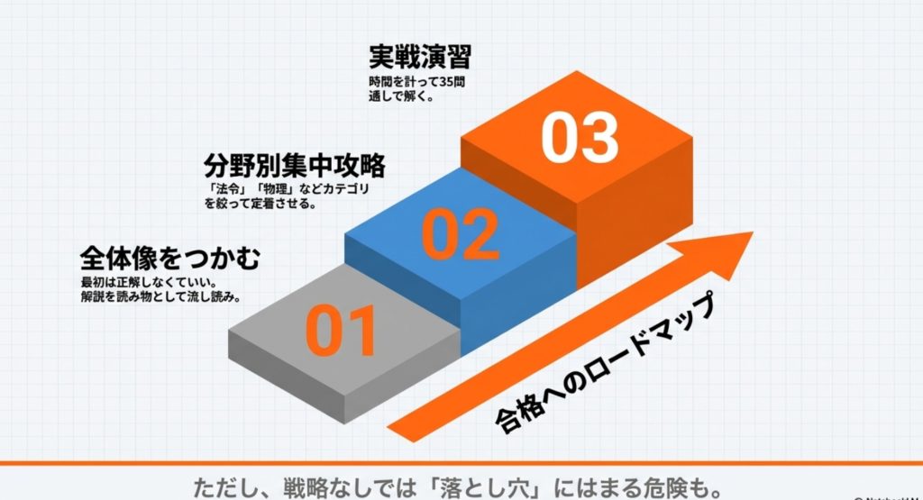 独学合格への勉強法とロードマップ