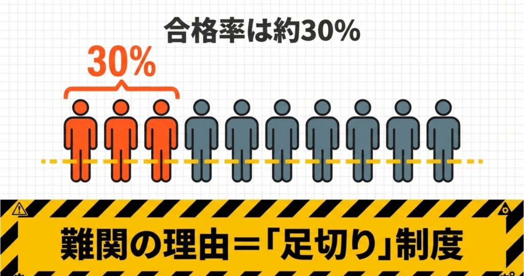 合格率30パーセント台を突破する科目別の対策